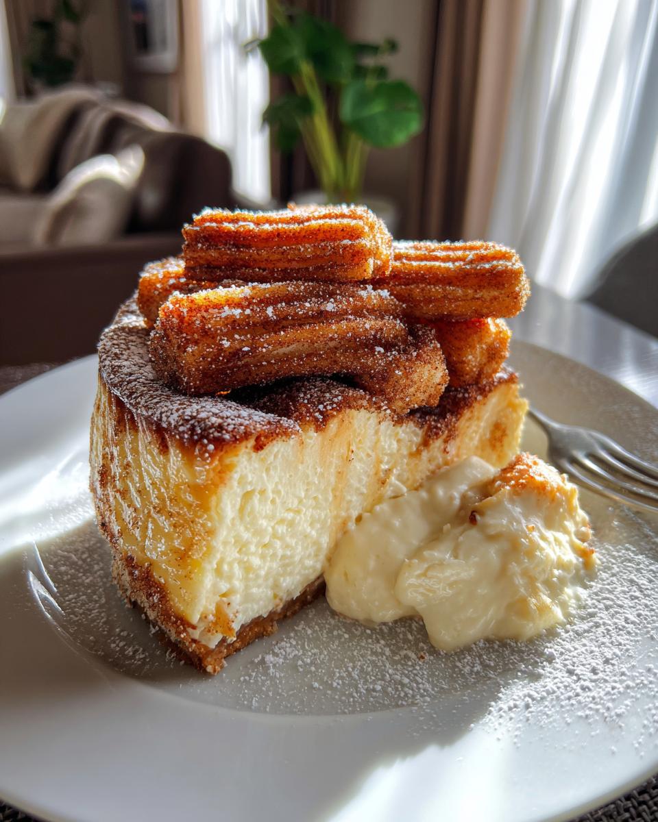 Simple Churro Cheesecake - detail 1