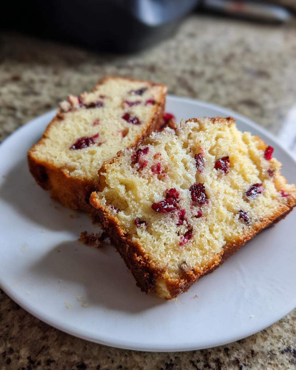 Simple Cranberry Yogurt Cake (Light Holiday Dessert) - detail 1