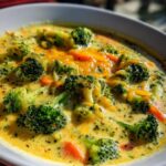 Slow Cooker Creamy Broccoli Cheese Soup