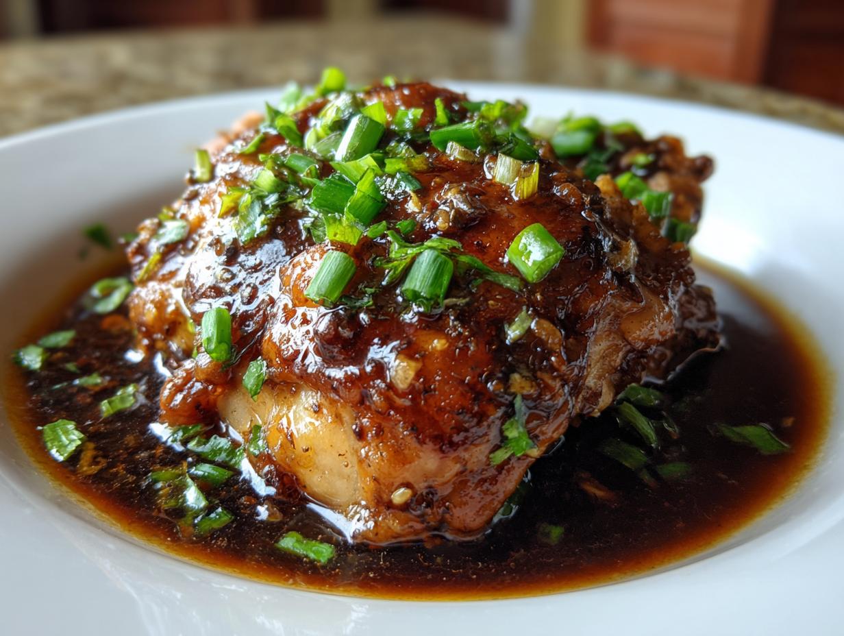 Slow Cooker Soy Ginger Chicken Thighs - detail 2