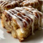 Soft Baked Apple Squares with Cinnamon Glaze