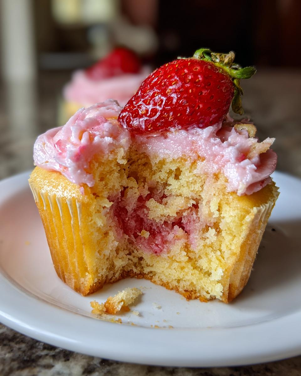 Strawberry Lemonade Cupcakes - detail 2