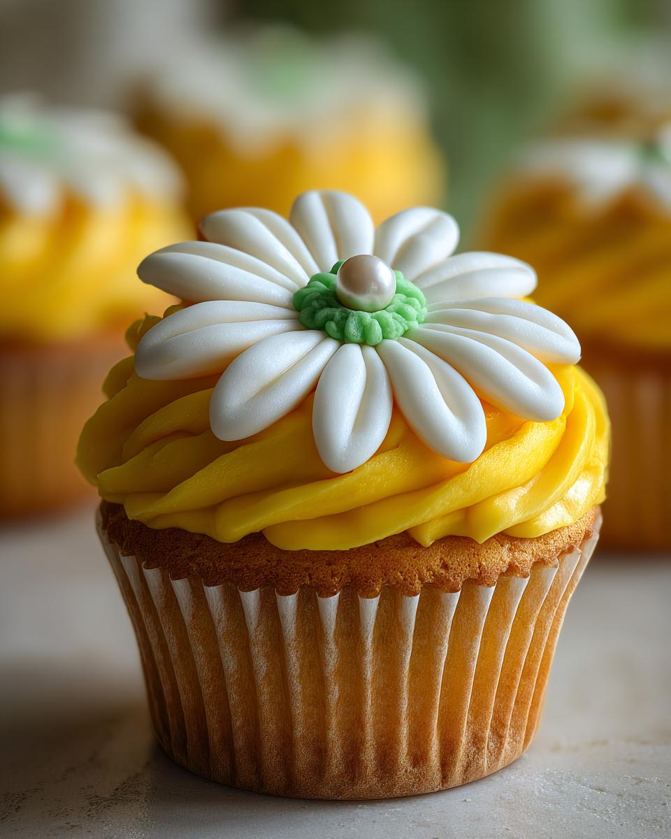 Super Cute Daisy Cupcakes - detail 2