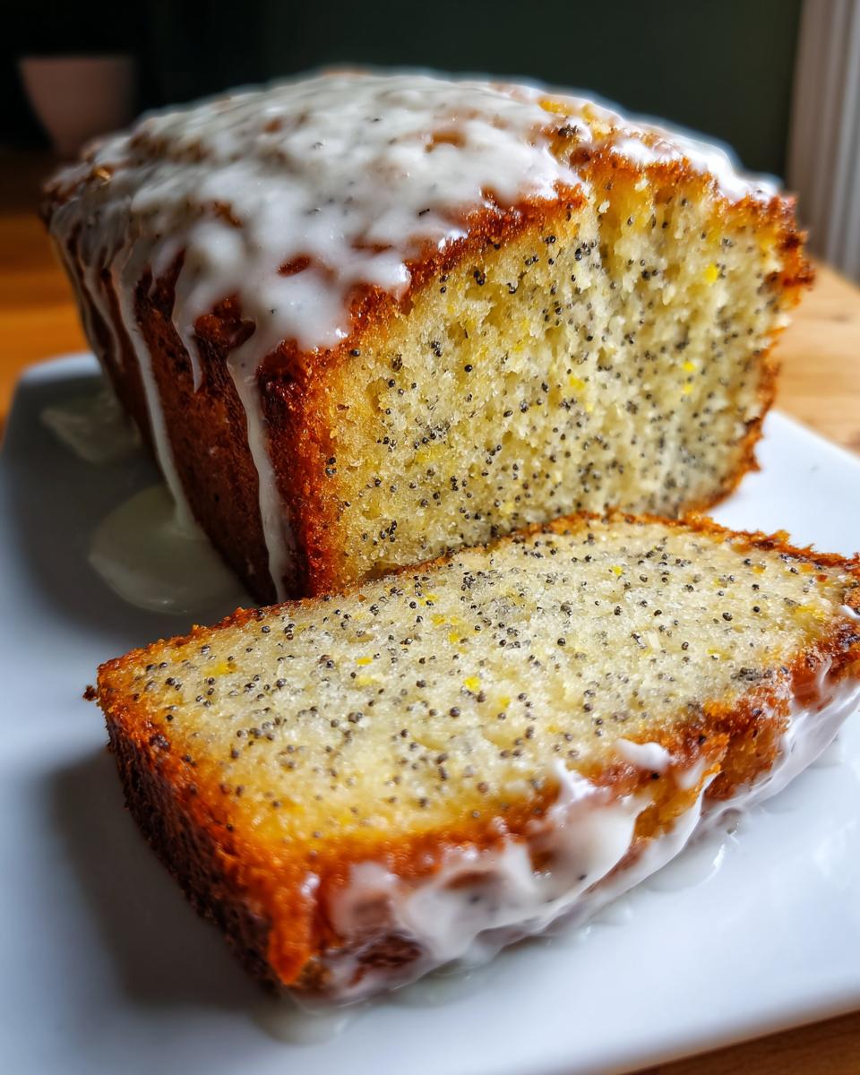 Tea-Time Lemon Poppy Seed Loaf (Soft & Fragrant) - detail 2