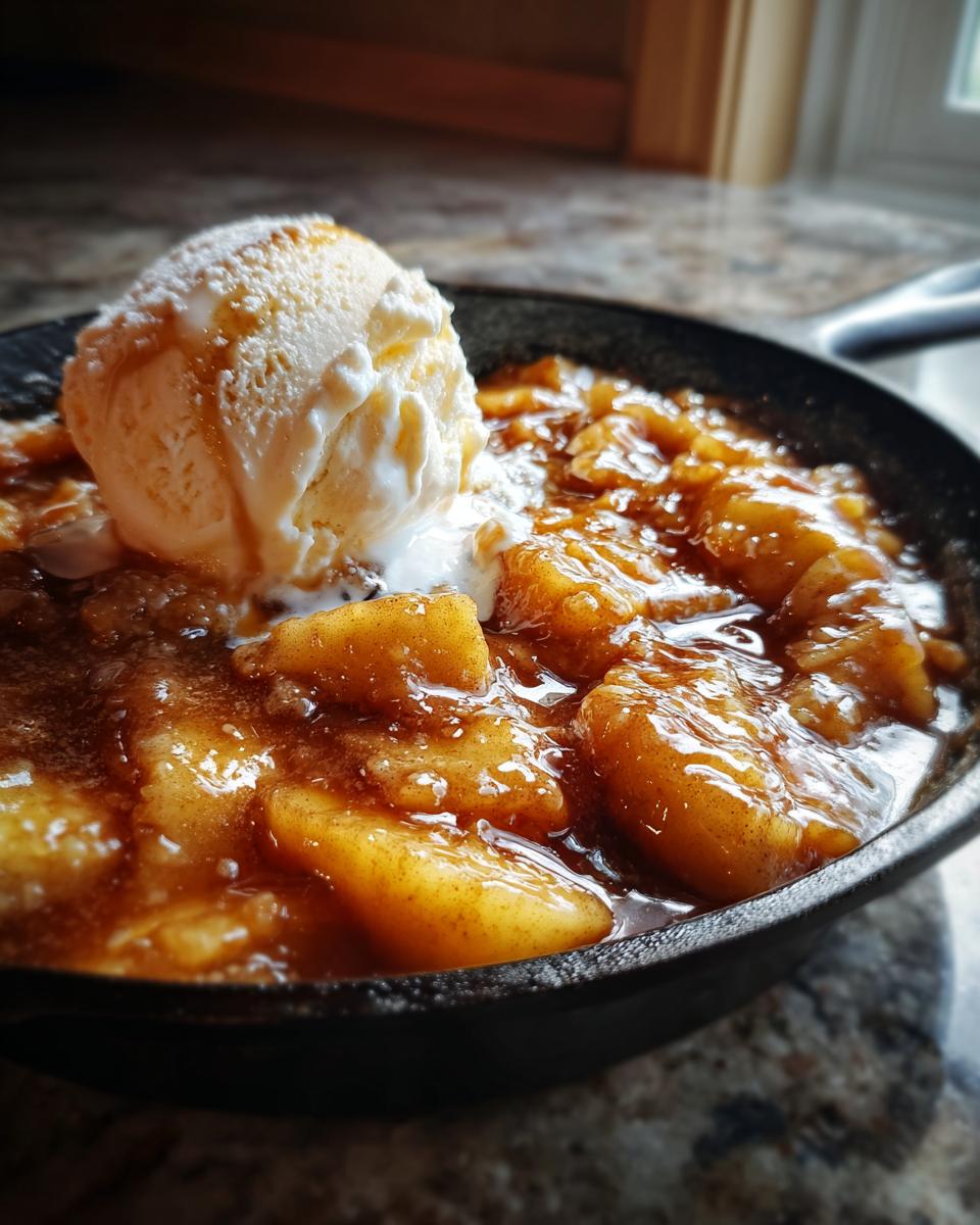 Warm Cinnamon Apple Skillet Dessert (No Oven Needed) - detail 2