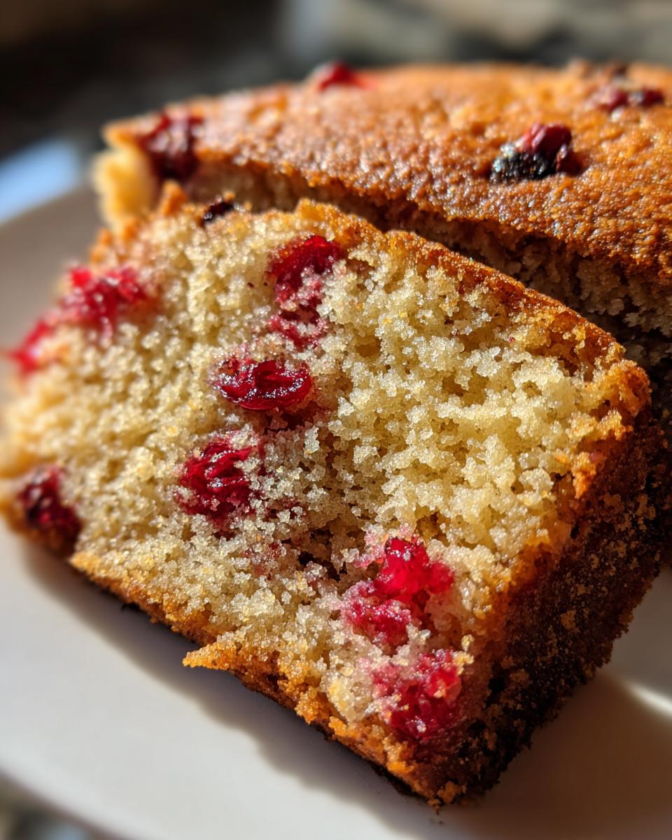 Winter Spice Cranberry Cake with Cinnamon & Nutmeg - detail 1