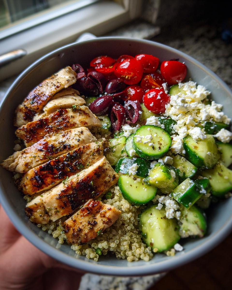Greek Chicken Bowl for Fresh Spring Eating - detail 1