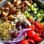 Greek Chicken Bowl for Light Midday Meals