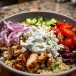 Greek Chicken Bowl with Homemade Tzatziki