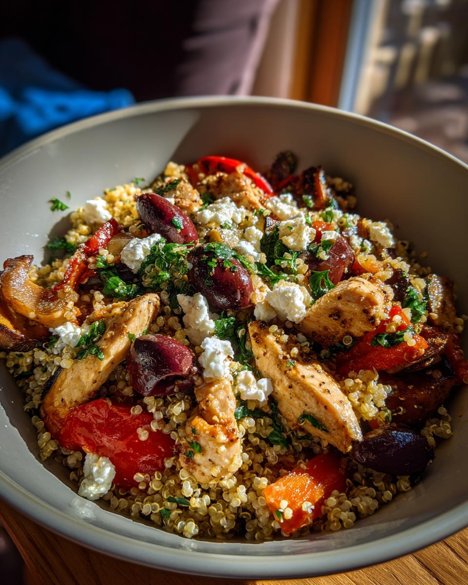 Greek Chicken Bowl with Roasted Vegetables - detail 1