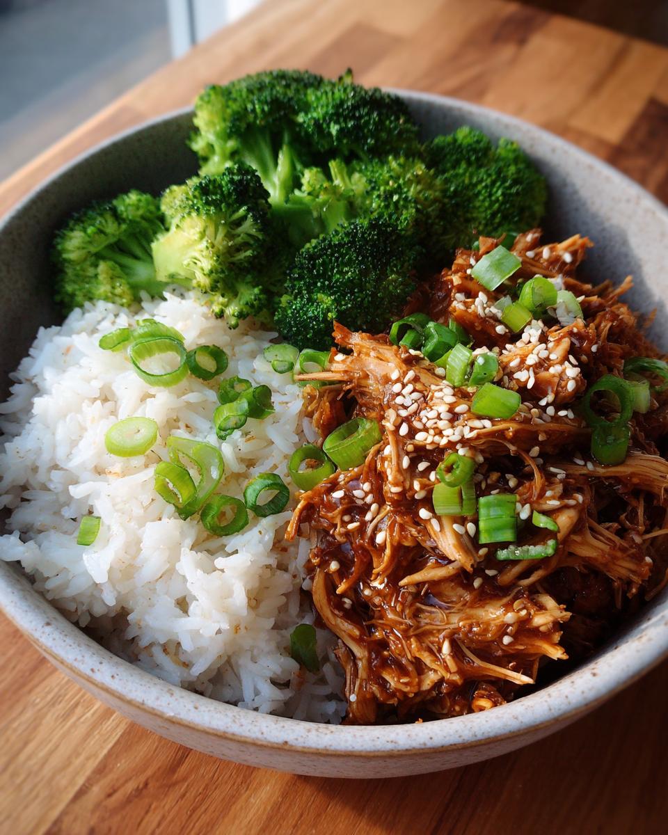 Healthy Crockpot Teriyaki Chicken Bowl - detail 1