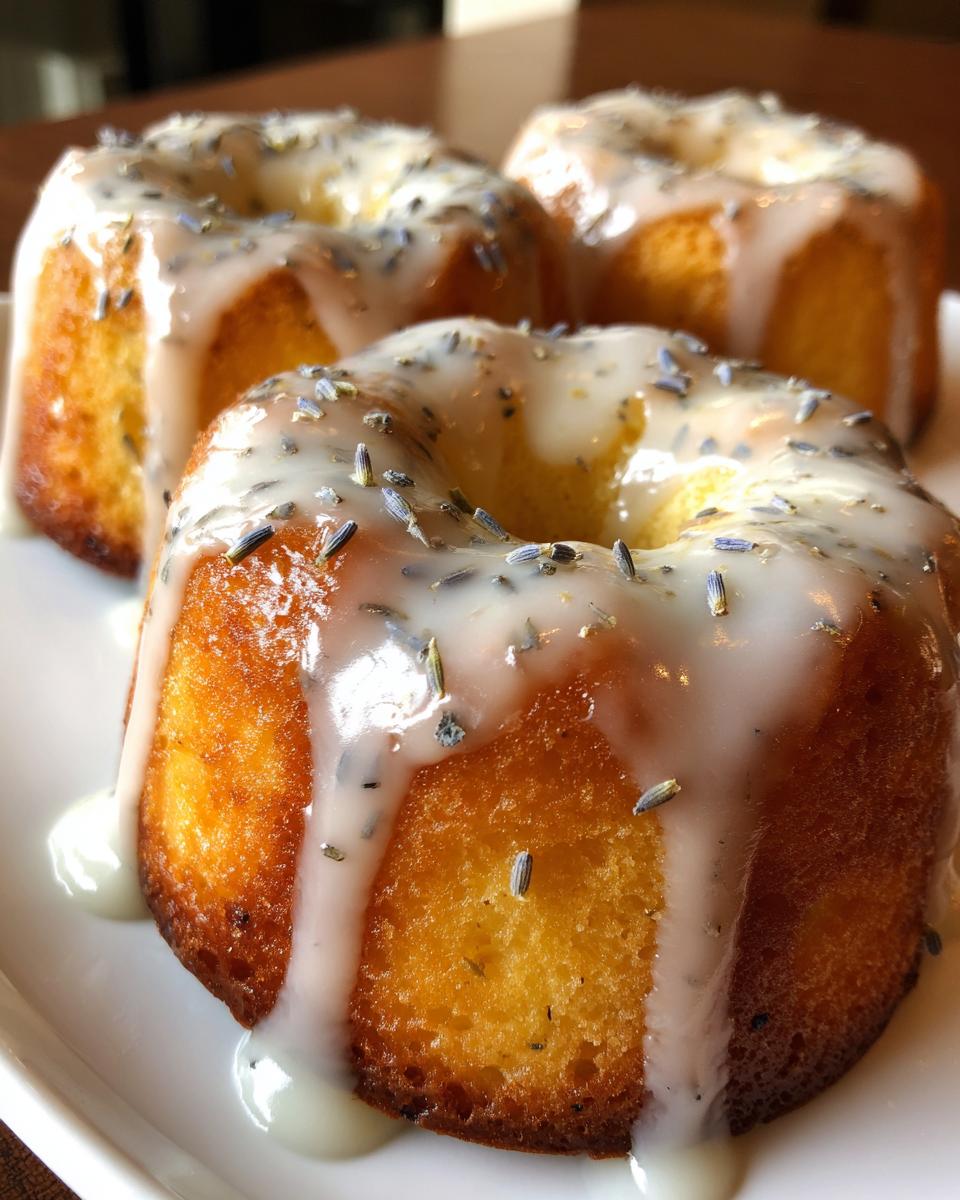 Mini Lemon Cakes With Lavender Glaze - detail 1