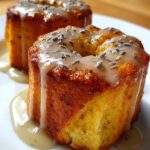 Mini Lemon Cakes With Lavender Glaze