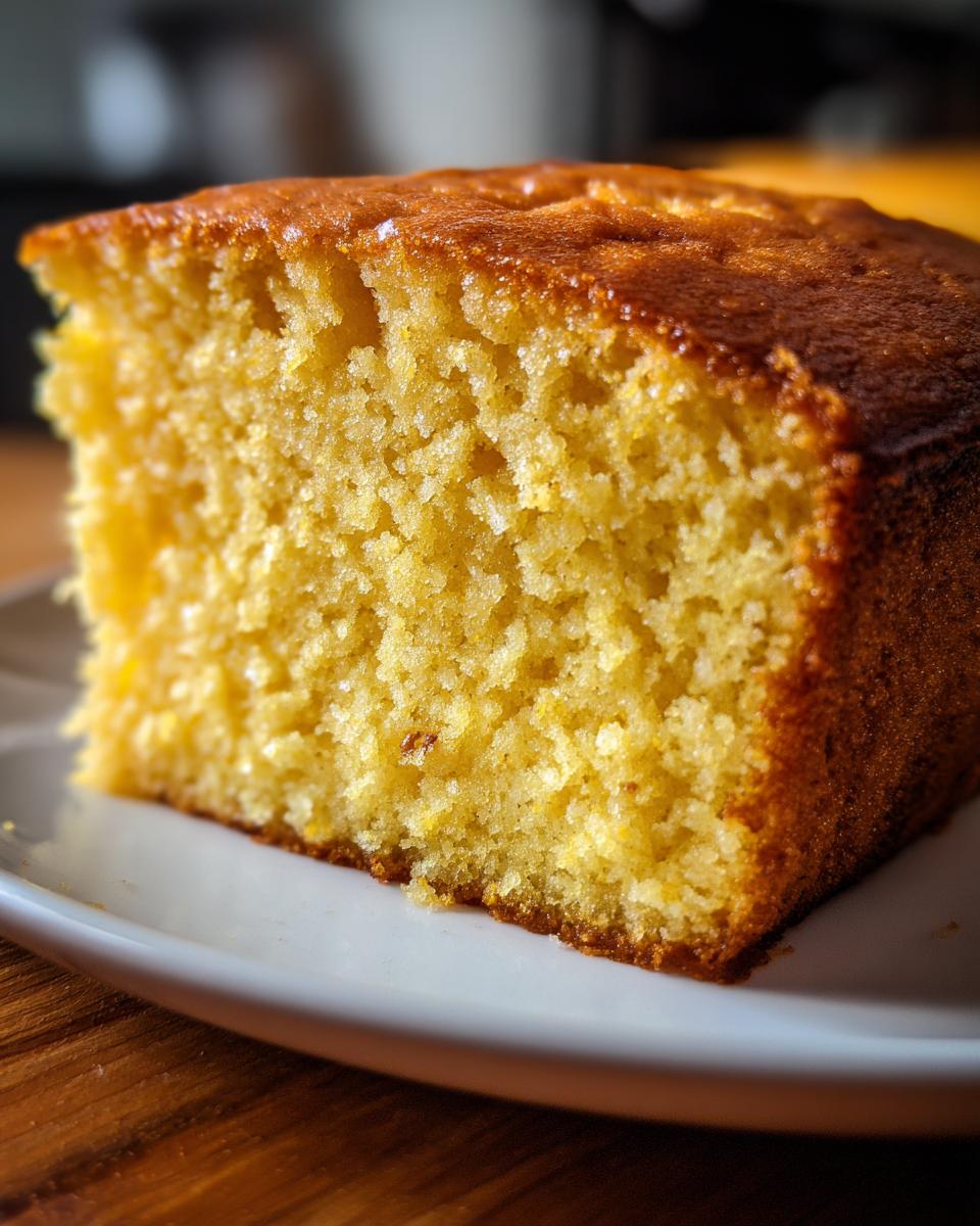 Moist Sweet Cornbread for Sunday Dinner - detail 2