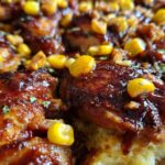 One-Pan BBQ Chicken Dinner with Cornbread Topping