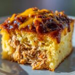 Savory Cornbread Casserole with BBQ Chicken