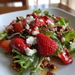 Strawberry Crunch Salad with Champagne Vinaigrette.