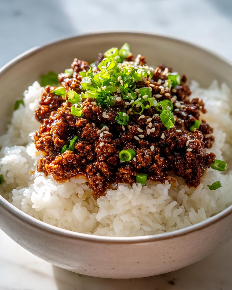 Asian Ground Beef Bowl - detail 1