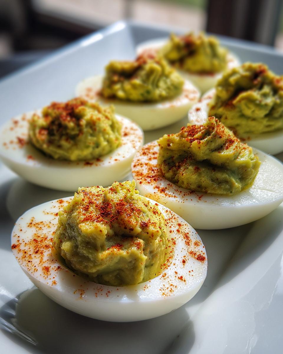 Avocado Deviled Eggs - detail 1