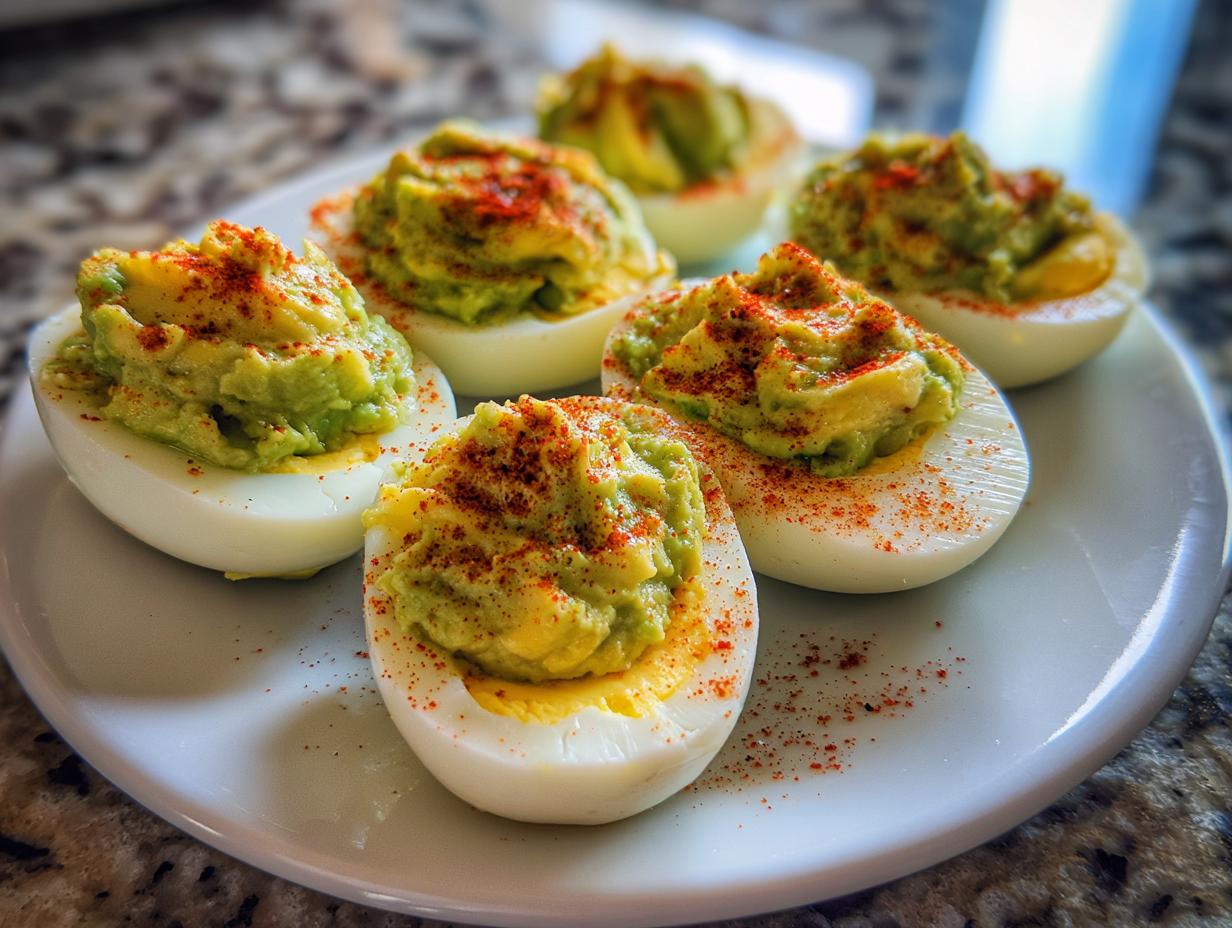 Avocado Deviled Eggs (Wasabi Option) - detail 2