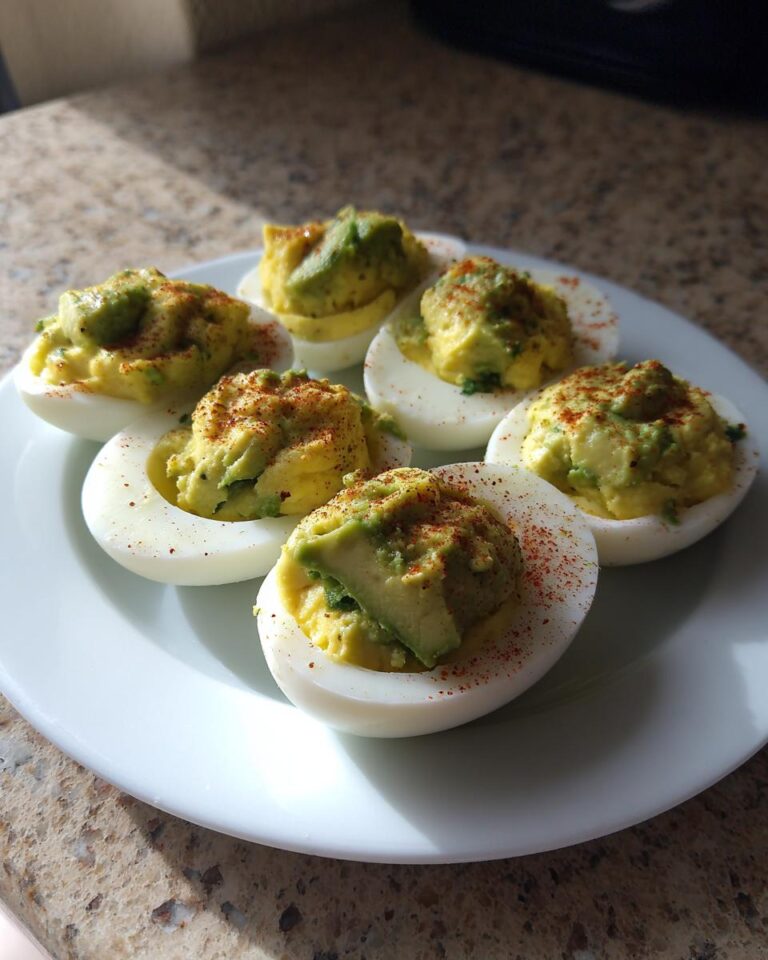 Avocado Deviled Eggs (Wasabi Option)