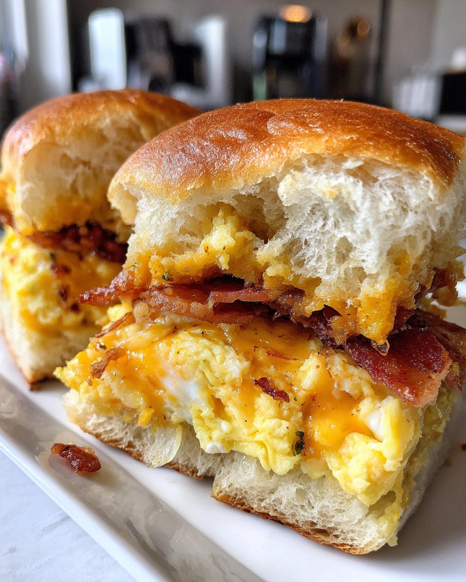 Bacon Egg and Cheese Sliders - detail 1