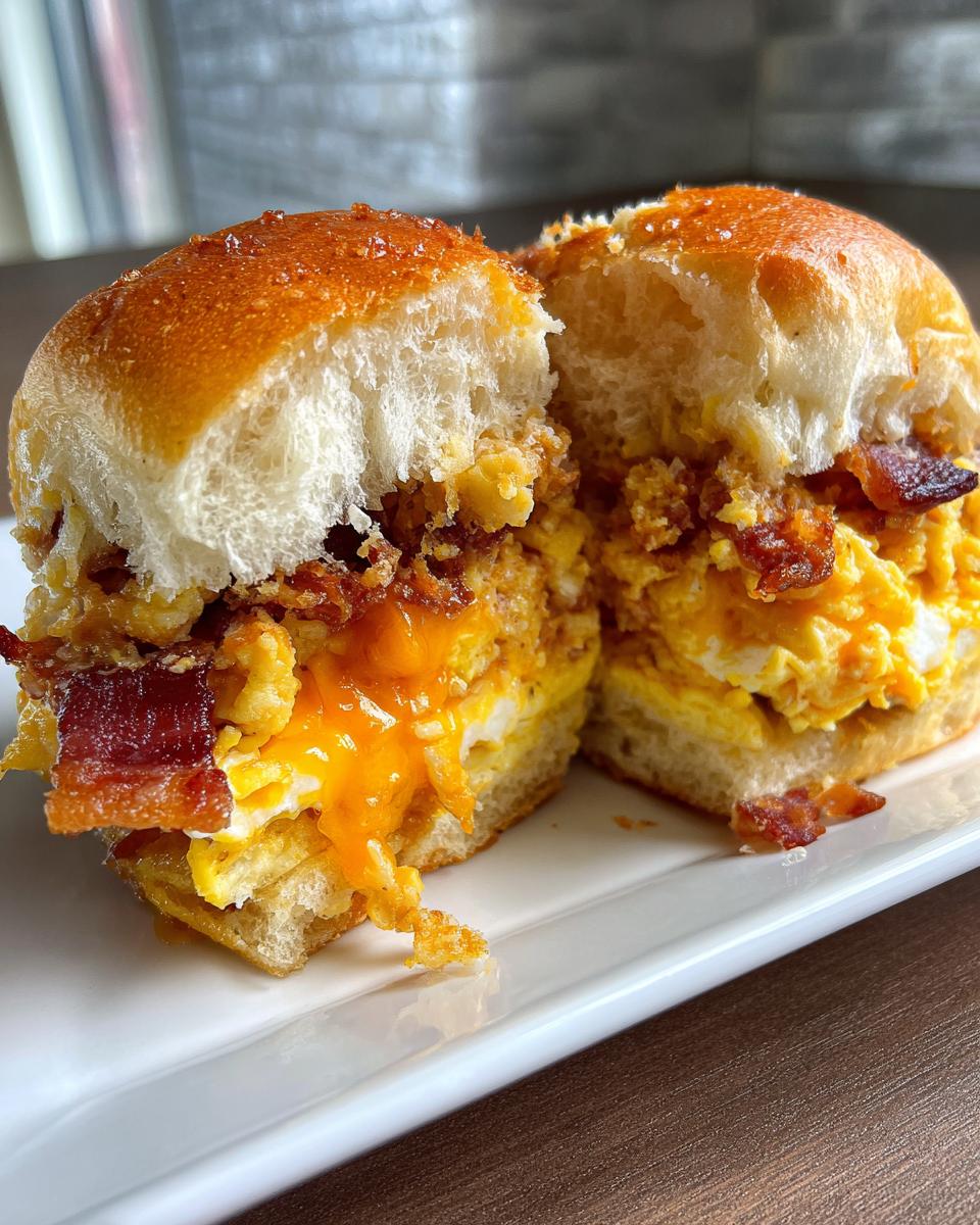 Bacon Egg and Cheese Sliders - detail 2