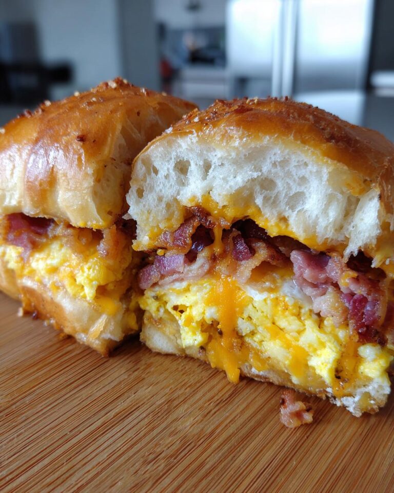 Bacon Egg and Cheese Sliders