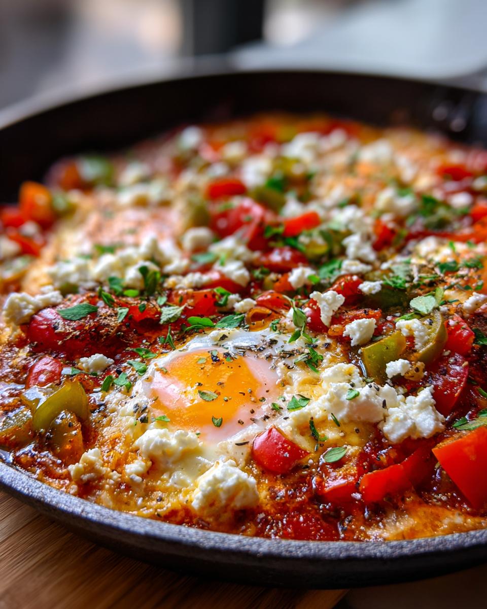 Baked Feta Eggs - detail 2