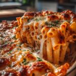 Baked Ziti with Mozzarella and Marinara