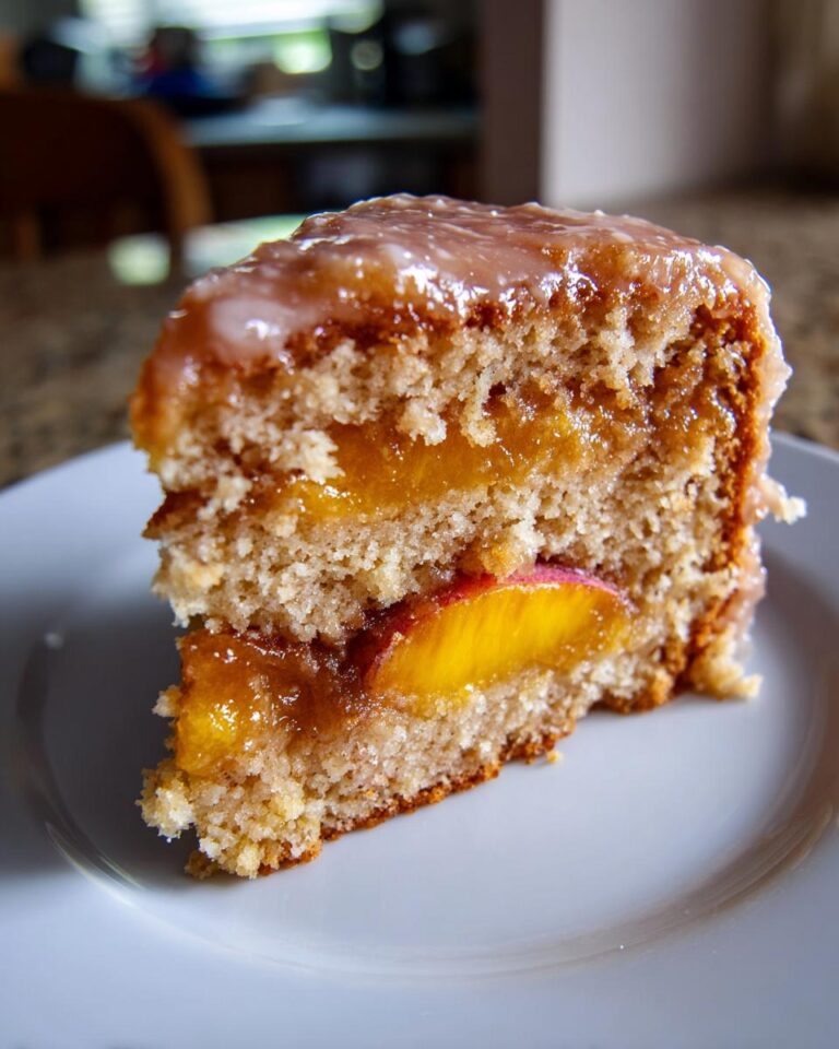 Brown Sugar Peach Cake