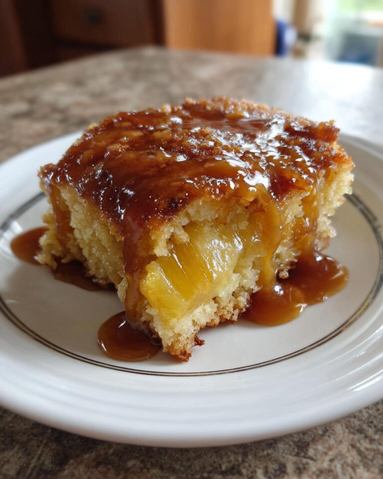 Caramel version Pineapple Dump Cake