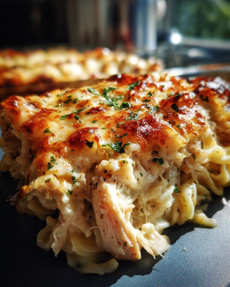 Chicken Alfredo Bake