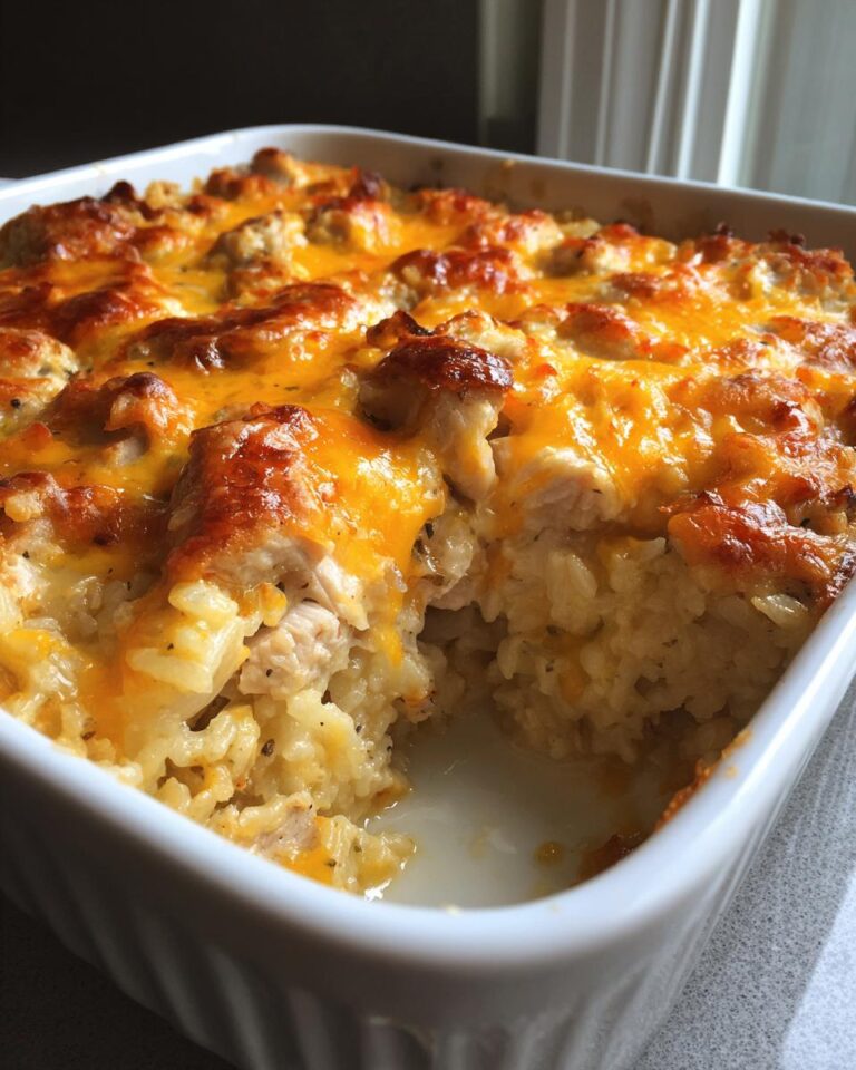 Chicken Rice Casserole with Cheese