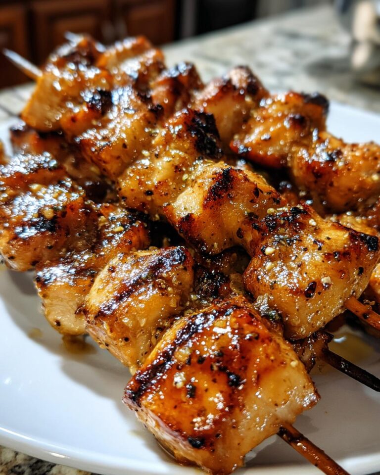 Chipotle Honey Chicken Skewers