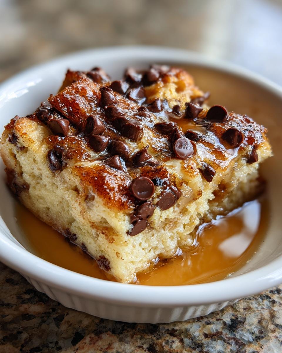 Chocolate Chip Bread Pudding - detail 1