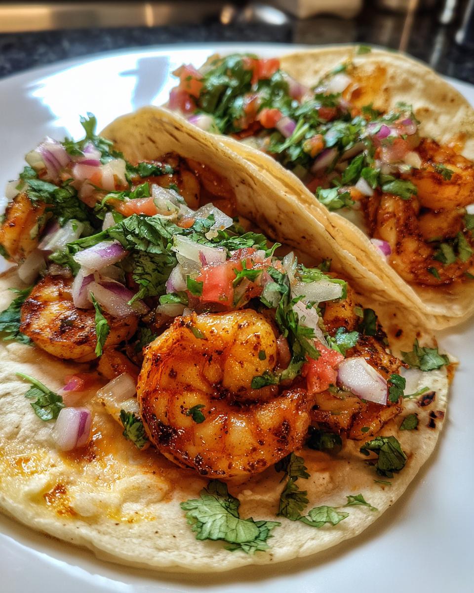 Cilantro Lime Shrimp Tacos spicy - detail 2