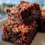 Coconut version Sourdough Discard Brownies
