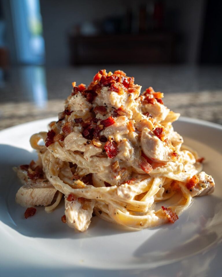 Creamy Chicken Bacon Alfredo