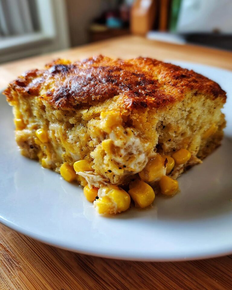 Creamy Chicken Cornbread Bake