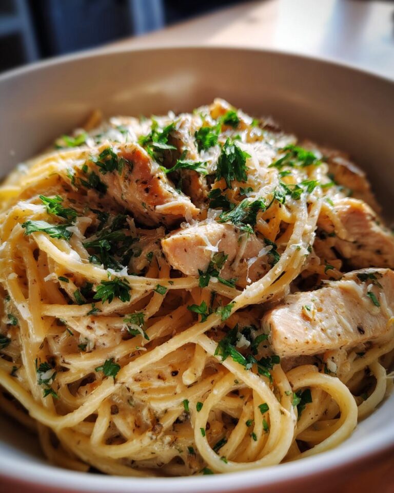 Creamy Chicken Garlic Parmesan Pasta