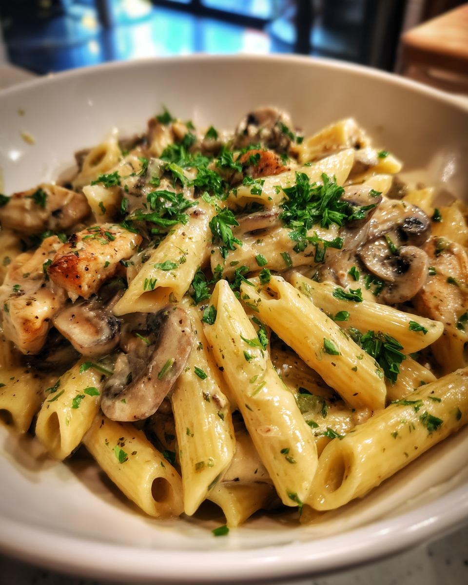 Creamy Chicken Mushroom Pasta - detail 1