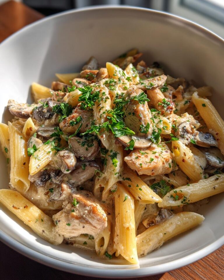 Creamy Chicken Mushroom Pasta