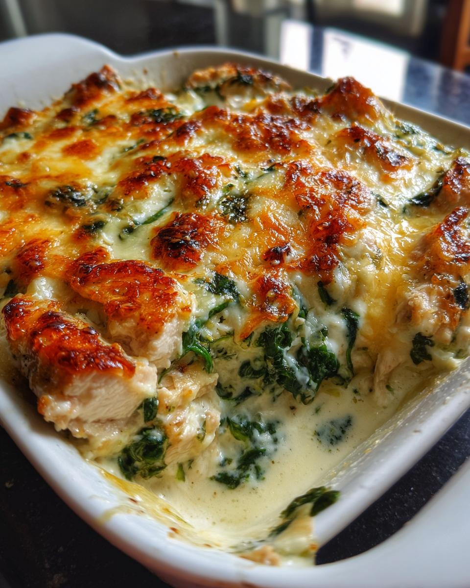Creamy Chicken Spinach Casserole - detail 1