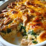 Creamy Chicken Spinach Casserole
