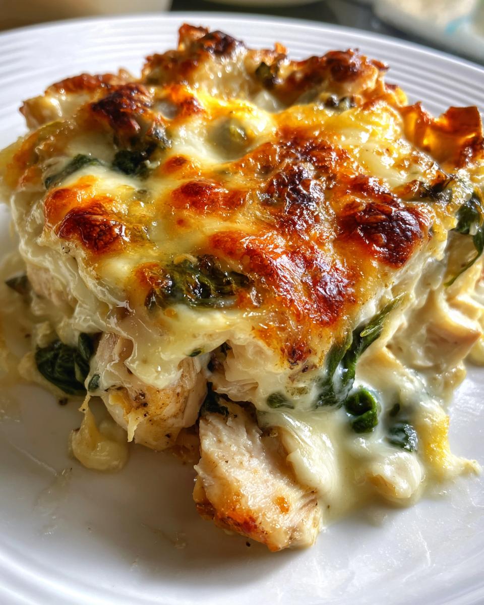 Creamy Chicken Spinach Casserole - detail 2