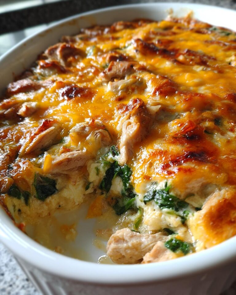 Creamy Chicken Spinach Casserole