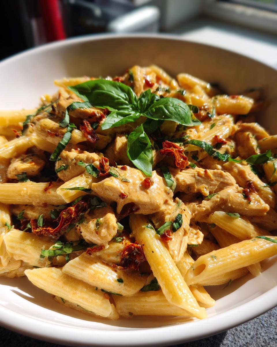 Creamy Chicken Sun Dried Tomato Pasta - detail 1