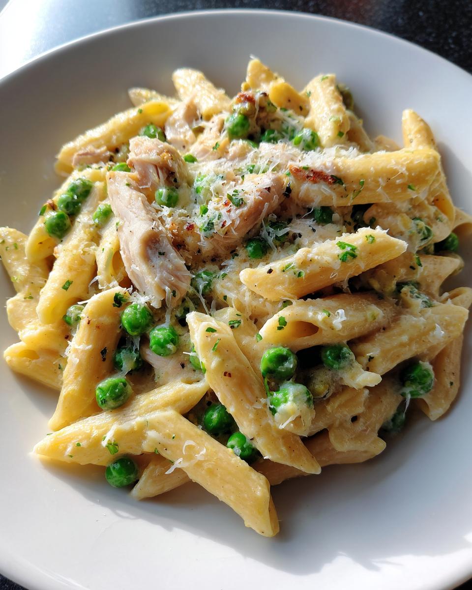 Creamy Chicken and Peas Pasta - detail 1