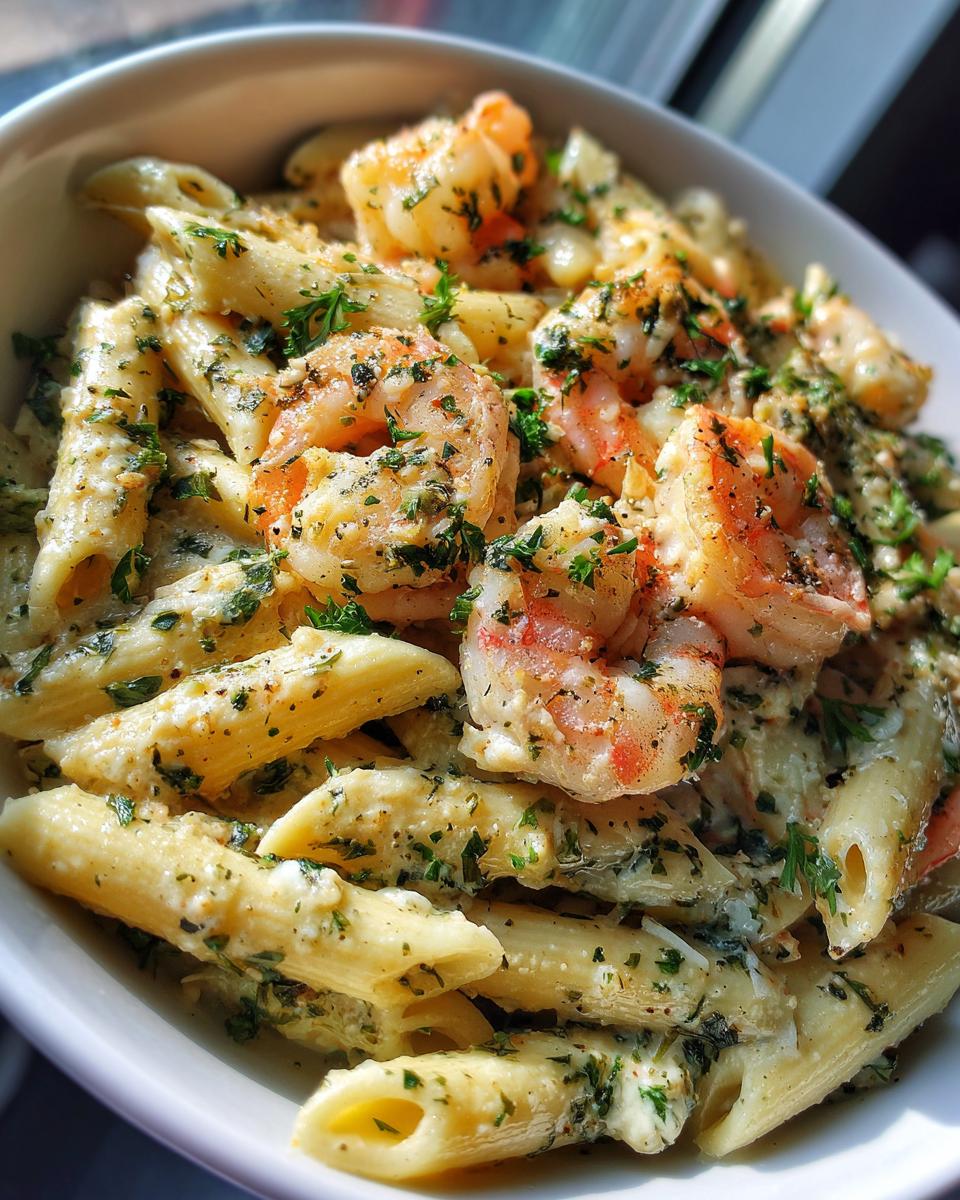 Creamy Garlic Shrimp Pasta Bake - detail 1